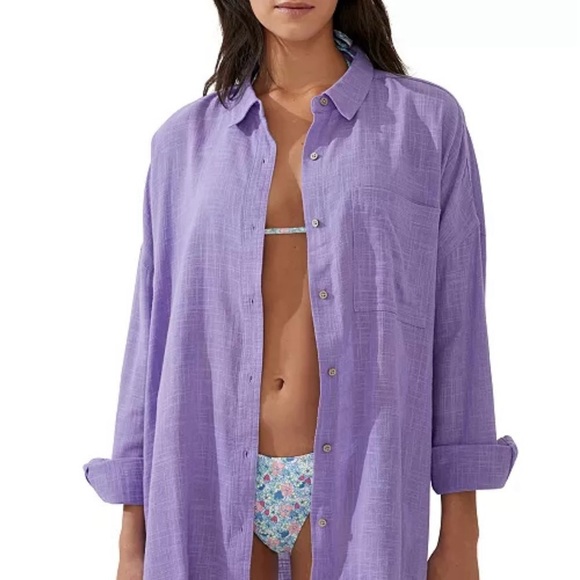 - NWT Cotton On  Purple Swim Cover-Up Large - Picture 1 of 1